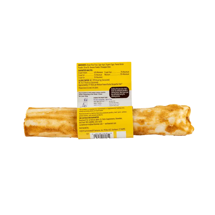 Earth Animal No-Hide Peanut Butter Chew - Medium - Natural Dog Chew