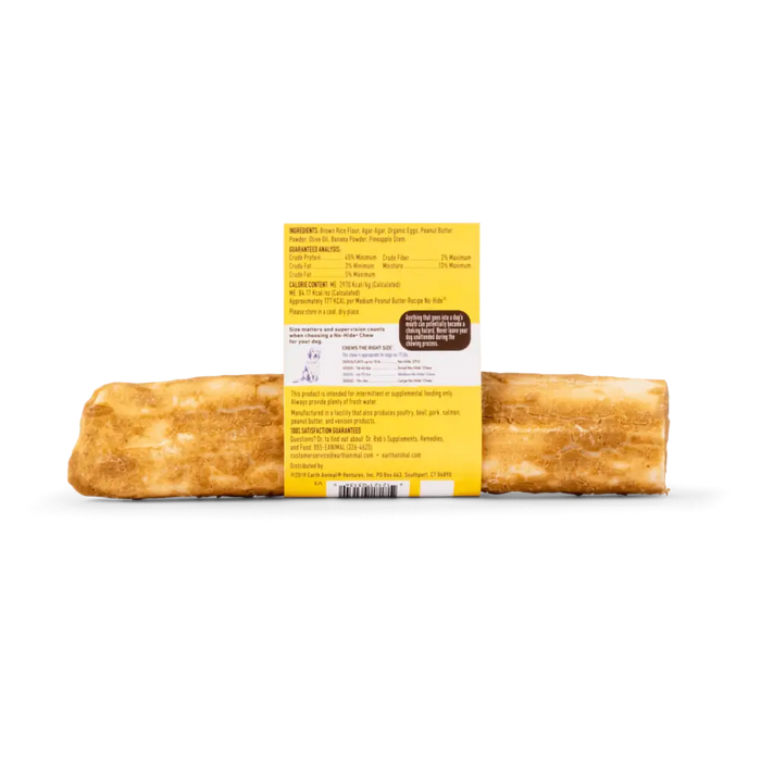 Earth Animal No-Hide Peanut Butter Chew - Small - Natural Dog Chew