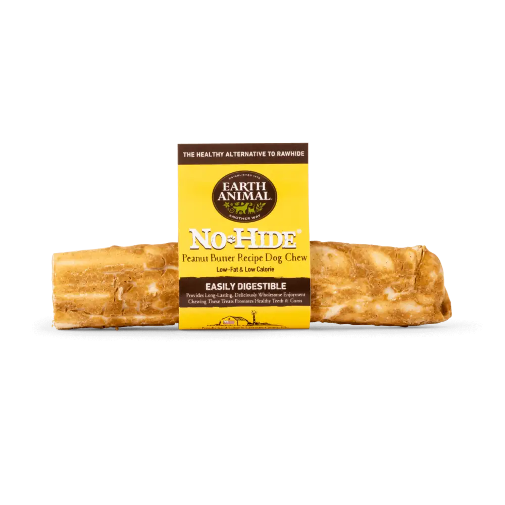 Earth Animal No-Hide Peanut Butter Chew for dogs, easily digestible peanut butter chew
