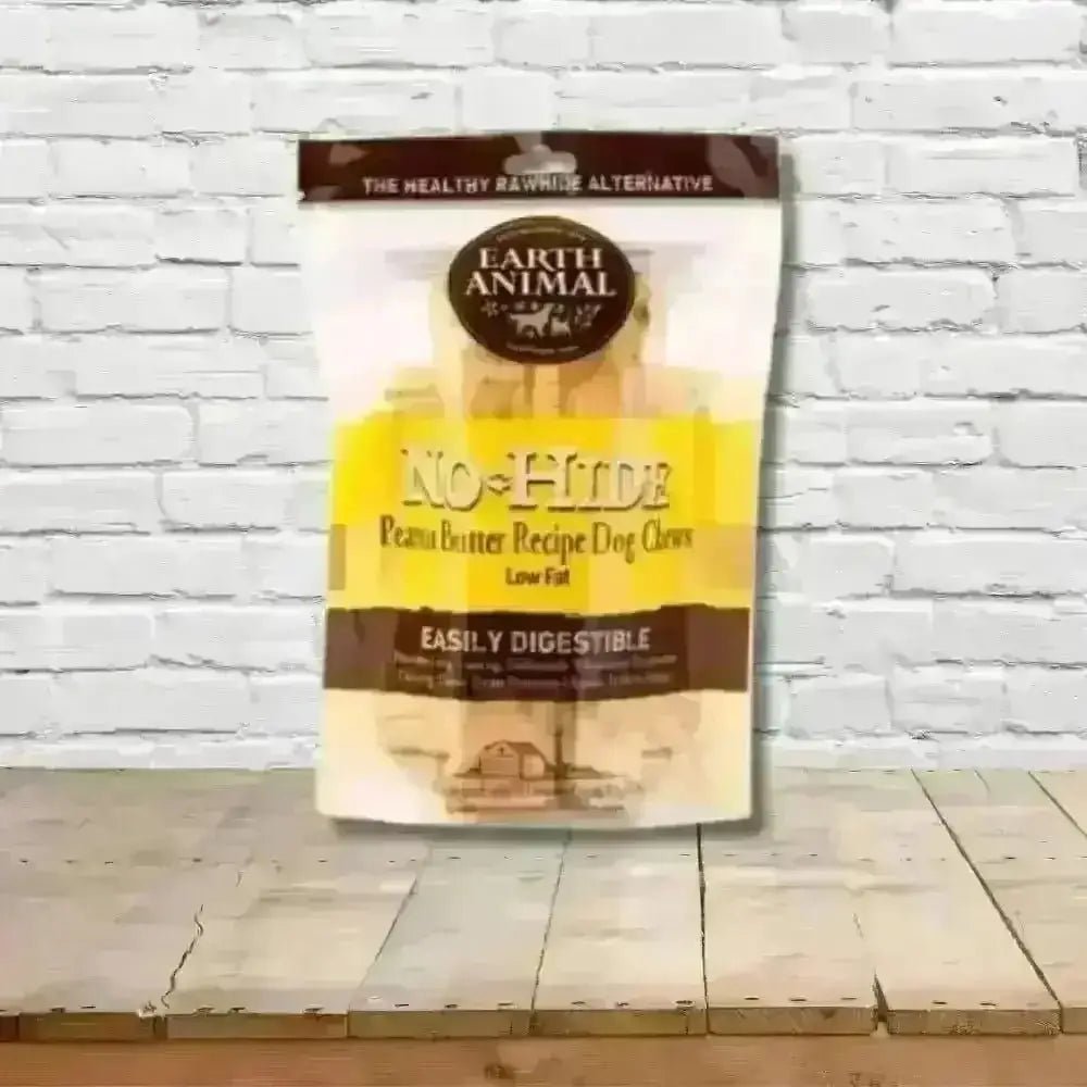 Earth Animal No-Hide Peanut Butter Medium Dog Chews 2pk Bag