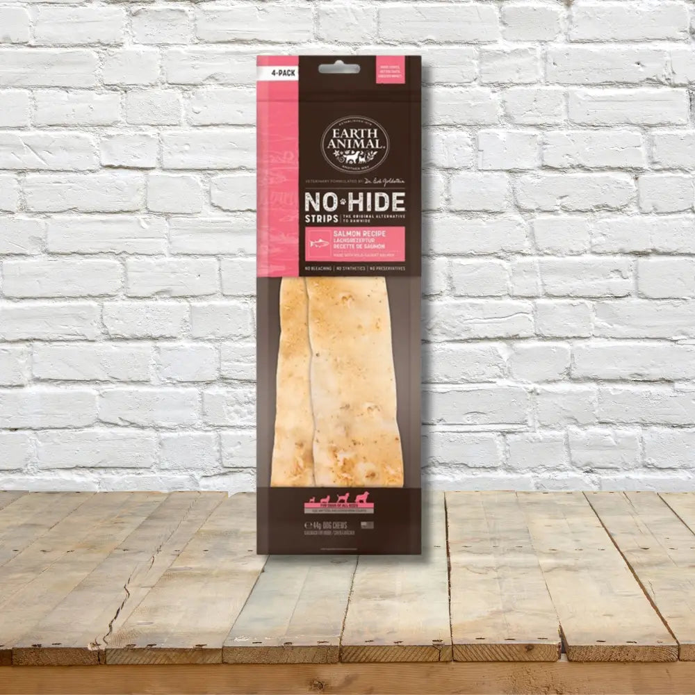 Earth Animal No-Hide Salmon Strip | Natural chews for dogs