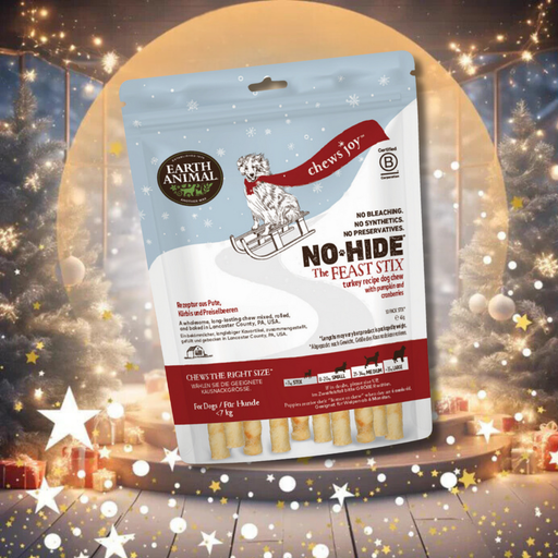 Earth Animal No-Hide The Feast Stix | Natural Christmas dog chews