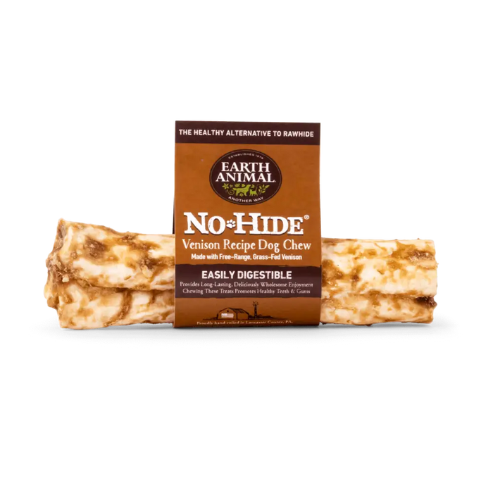 Earth Animal No-Hide Venison Chew - Medium - Natural Dog Chew