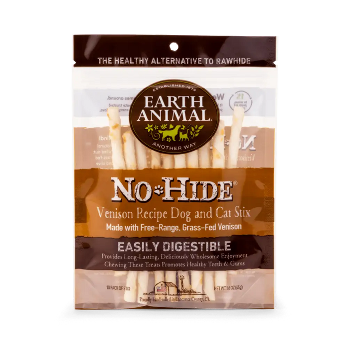 Earth Animal No-Hide Venison Stix - Natural Dog Chew