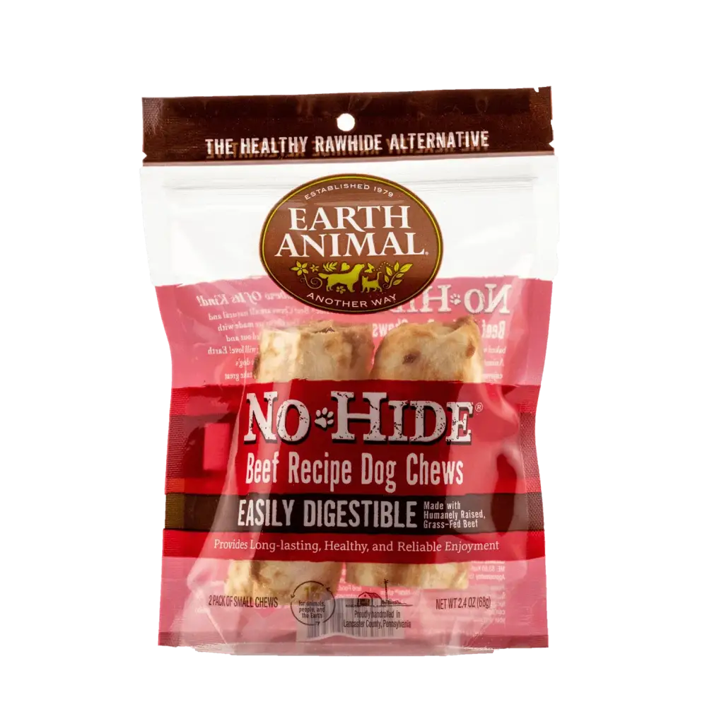 Earth Animal No-Hide Beef Chew for dogs, easily digestible and natural dog treat
