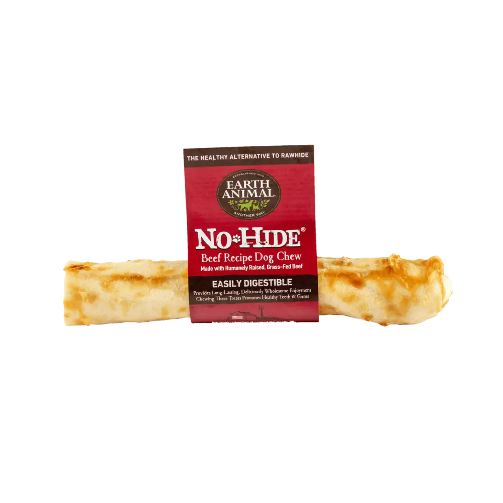 Earth Animal No-Hide Wholesome Beef Chew for dogs, easily digestible and long-lasting