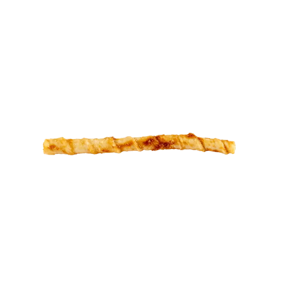 Golden twisted rope bracelet with brown accents, textured surface, from Earth Animal No-Hide Wholesome Beef Stix