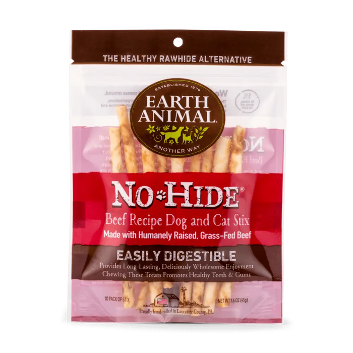 Earth Animal No-Hide Wholesome Beef Stix - Natural Dog Chew