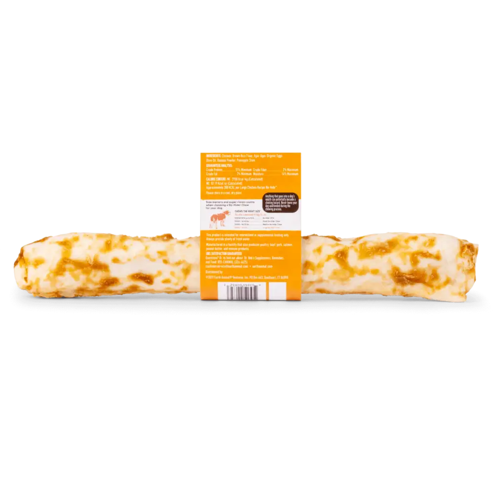 Earth Animal No-Hide Wholesome Chicken Chew - Large with marbled cheese stick