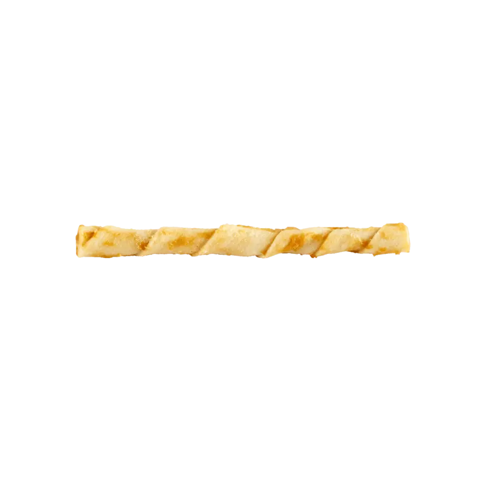 Golden twisted rope bracelet with braided design for Earth Animal No-Hide Wholesome Chicken Stix