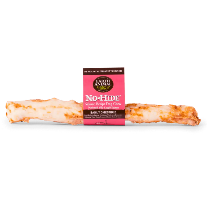 Earth Animal No-Hide Wholesome Salmon Chew - Large - Natural Dog Chew
