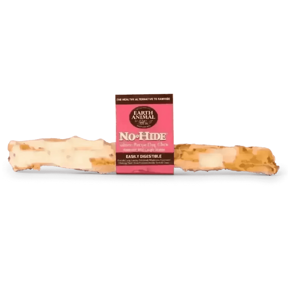 Earth Animal No-Hide salmon chew, large, easily digestible dog treat