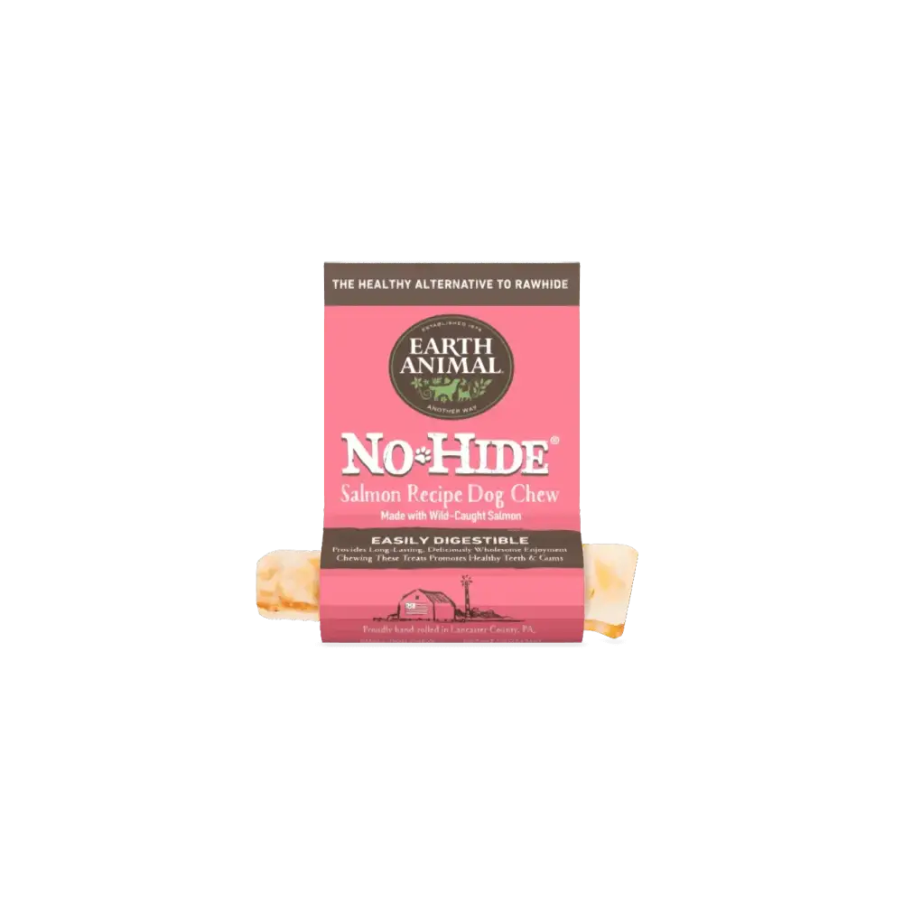 Earth Animal No-Hide Wholesome Salmon Chew - Small - Natural Dog Chew