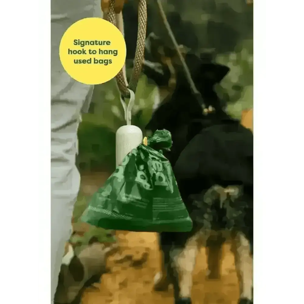Earth Rated green leash dispenser with 15 unscented bags