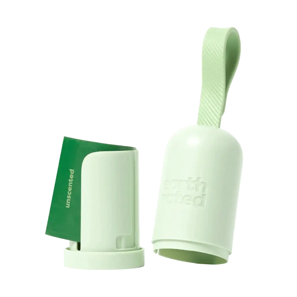 Earth Rated unscented air freshener with flip-top in leash dispenser