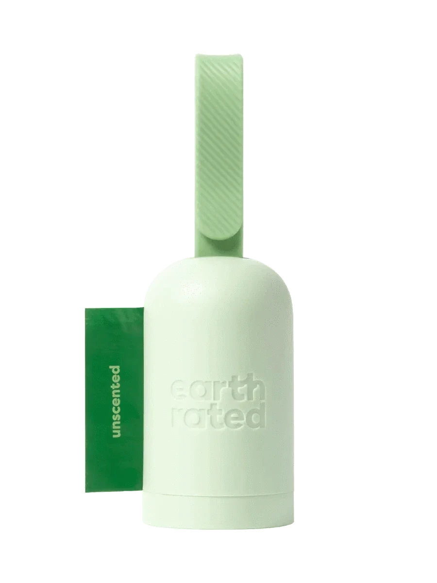 Earth Rated Leash Dispenser with 15 bags Unscented Available At The Pets Larder Natural Pet Shop.