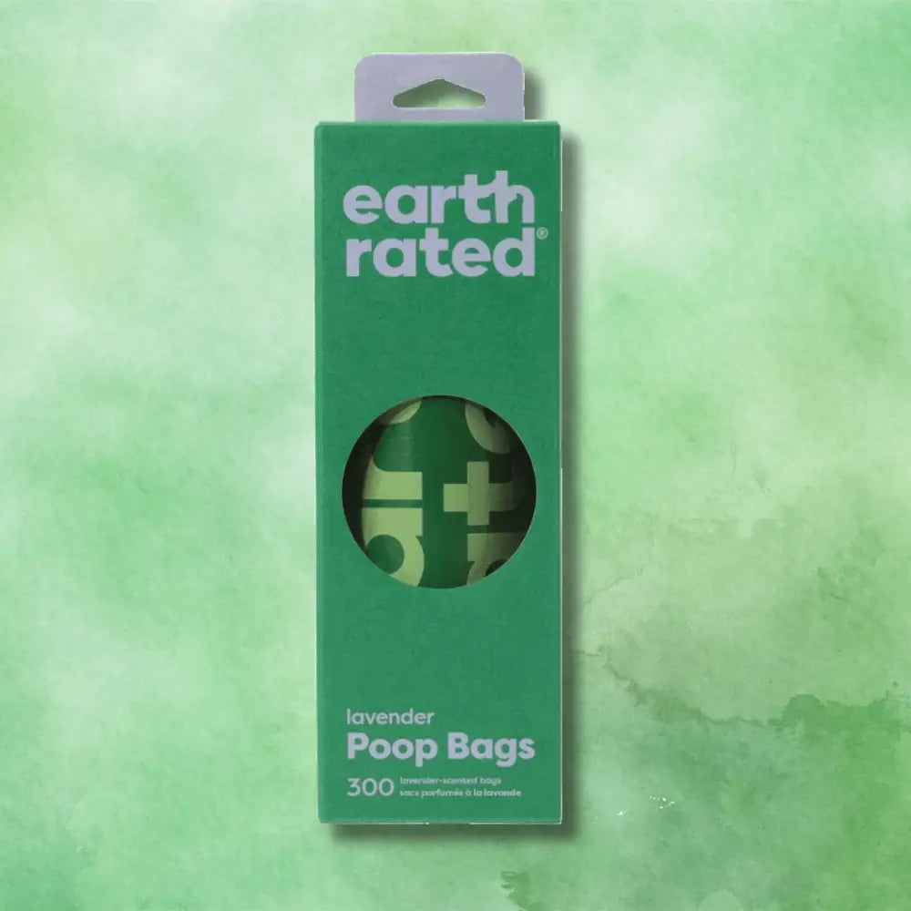 Earth Rated Poop Bags 300 Lavender Scented on Single Roll Available At The Pets Larder Natural Pet Shop.