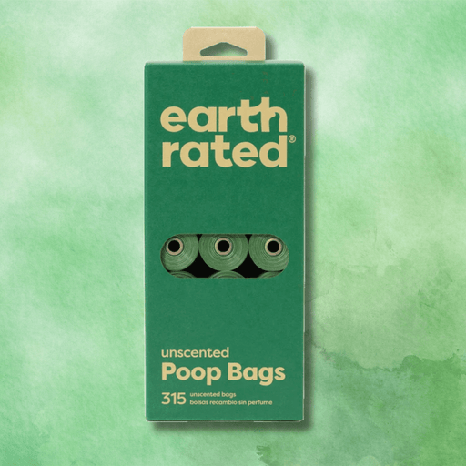 Earth Rated Poop Bags Unscented - 315 bags on 21 rolls