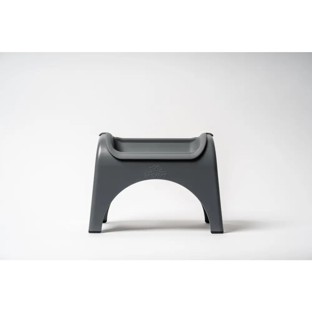 EasyEat 2.0 Charcoal Grey pet feeding station for natural cat food