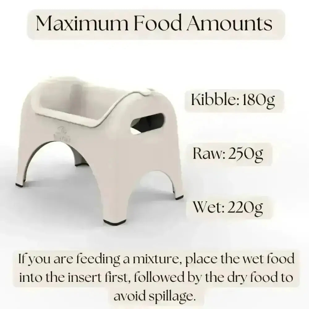Rose pink EasyEat 2.0 pet feeding station with curved seat and handles