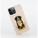 Eco-Friendly Custom Dog Portrait Phone Case – Personalised & Biodegradable - Bernese Mountain Dog / Back cover
