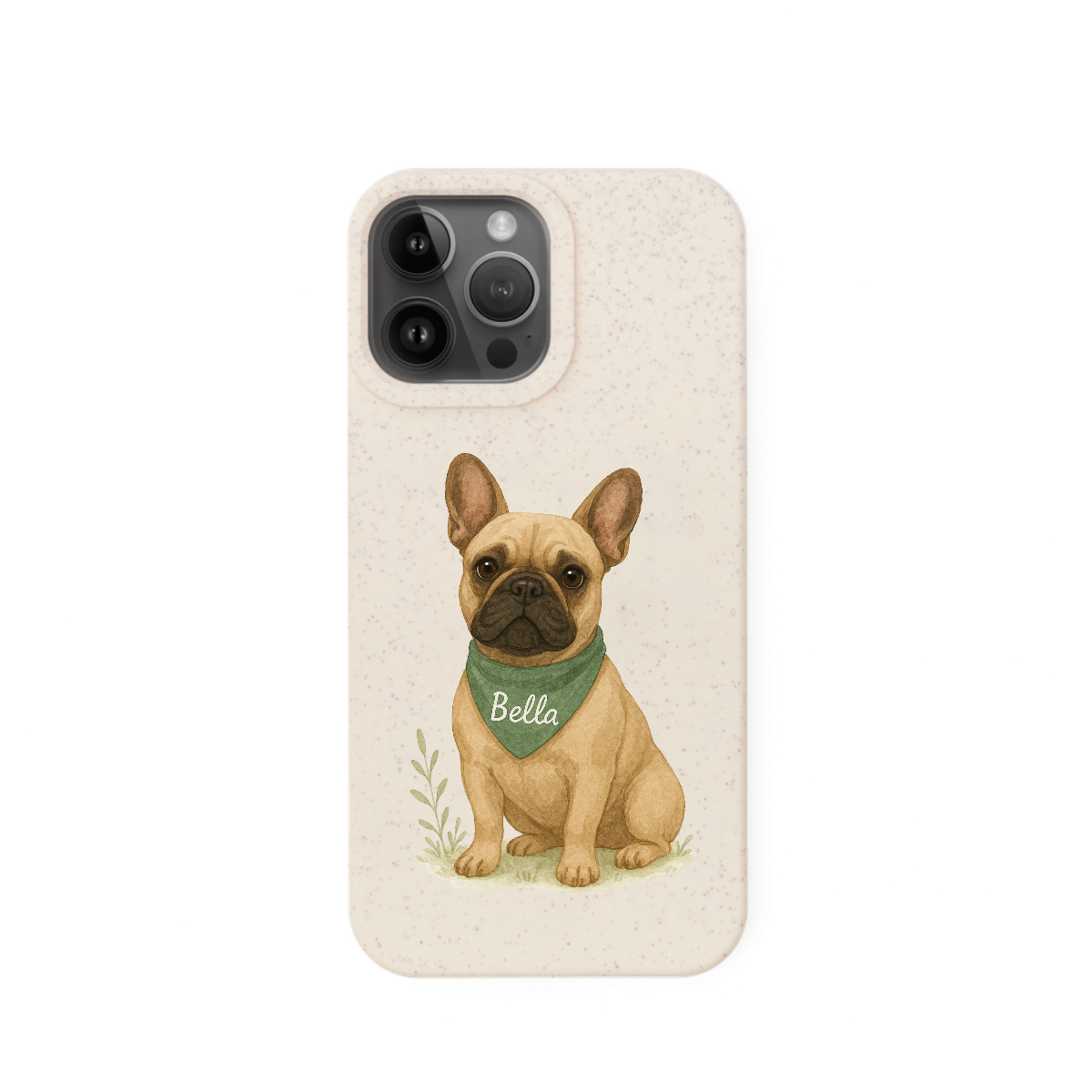 Eco-Friendly Custom Dog Portrait Phone Case – Personalised & Biodegradable - French Bull Dog