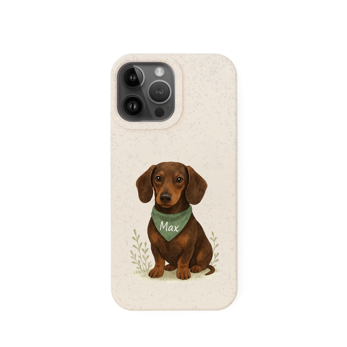 Eco-Friendly Custom Dog Portrait Phone Case – Personalised & Biodegradable - Dachsund