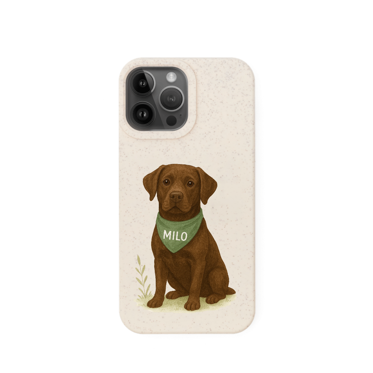 Eco-Friendly Custom Dog Portrait Phone Case – Personalised & Biodegradable - Labrador