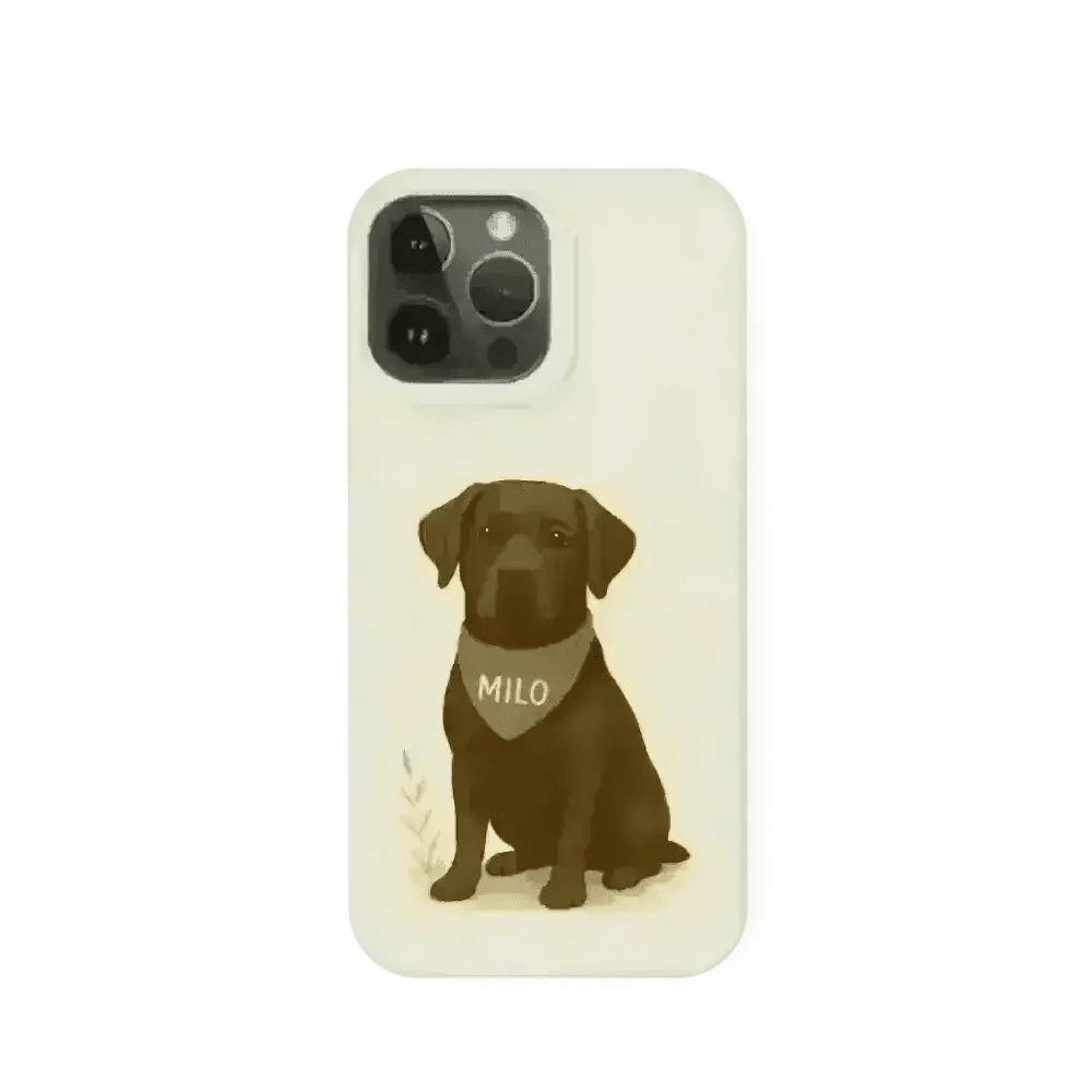 Eco-Friendly Custom Dog Portrait Phone Case – Personalised & Biodegradable - Labrador