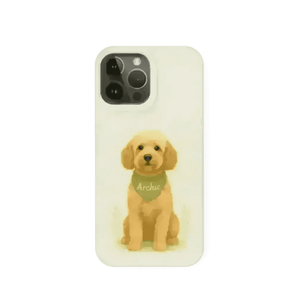 Eco-Friendly Custom Dog Portrait Phone Case – Personalised & Biodegradable - Cockapoo