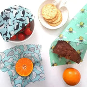 Eco-Friendly Handmade Organic Beeswax Wraps with Colorful Designs