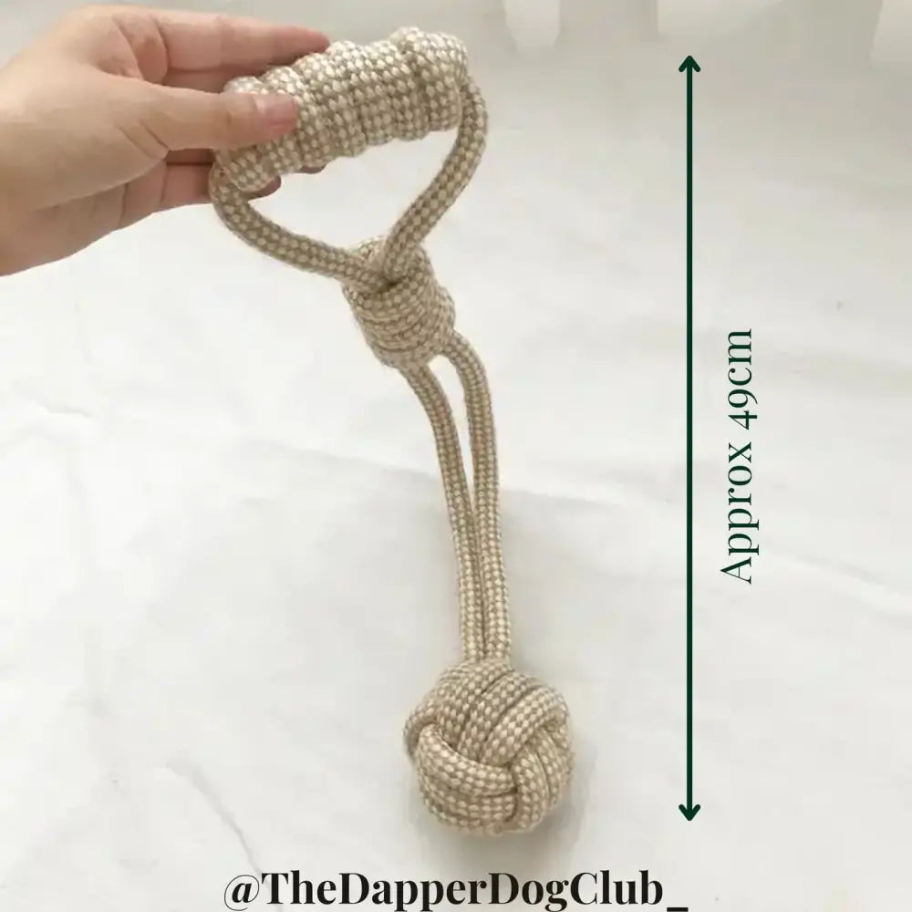 Eco-Friendly Hemp Hand Pull Ball | Natural pet toys
