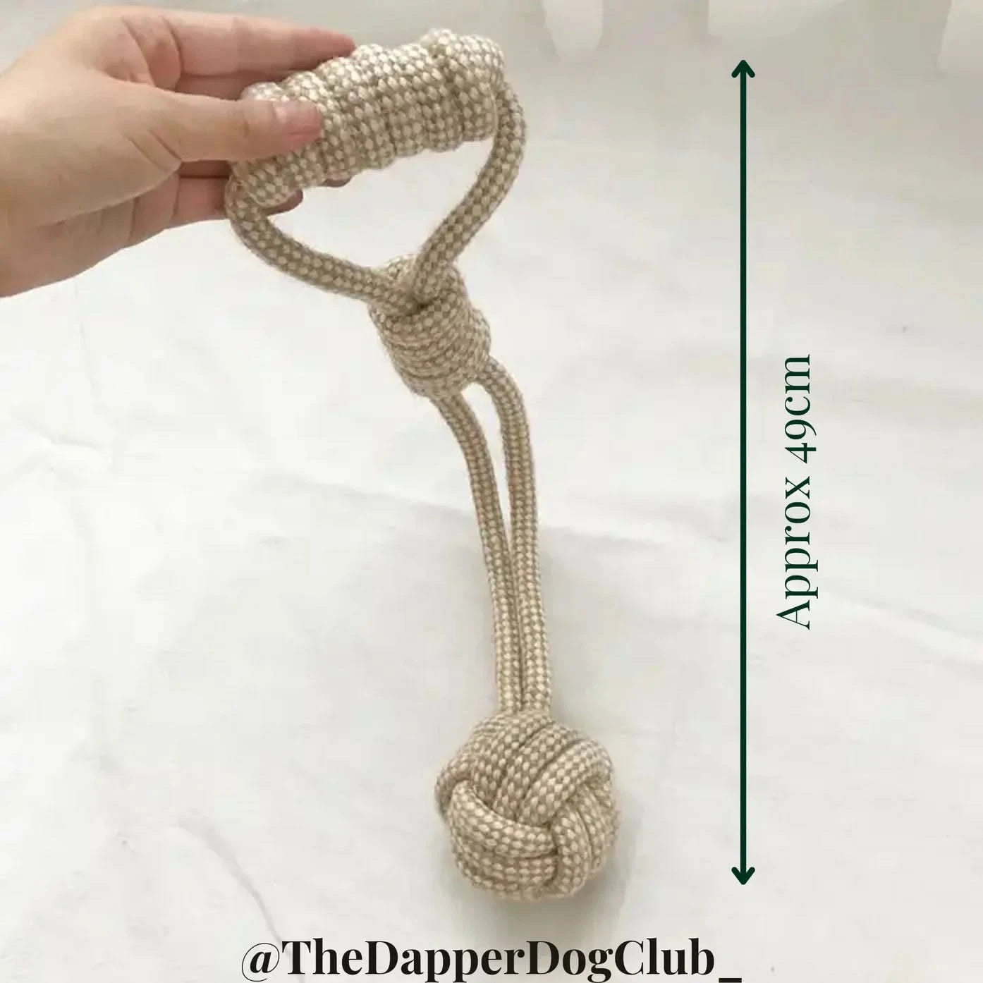 Eco-Friendly Hemp Hand Pull Ball | Natural pet toys