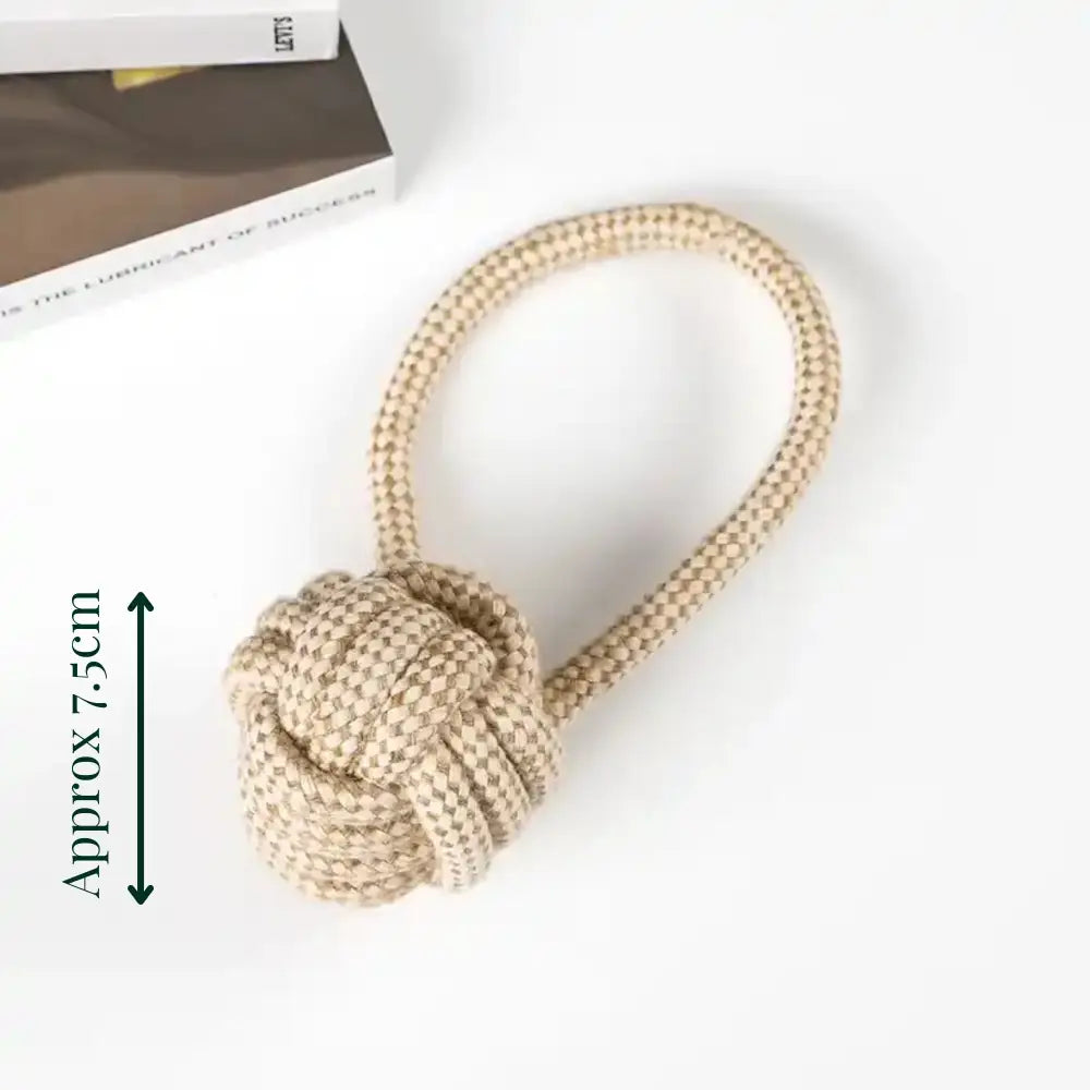 Eco-Friendly Hemp Rope Tug Ball - Dog Toys