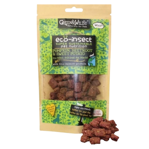 Eco Insect Bites Grain Free Dog Treats by Green and Wilds