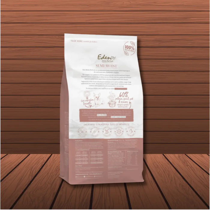 Eden Natural Dog Food Semi-Moist Salmon and Quail