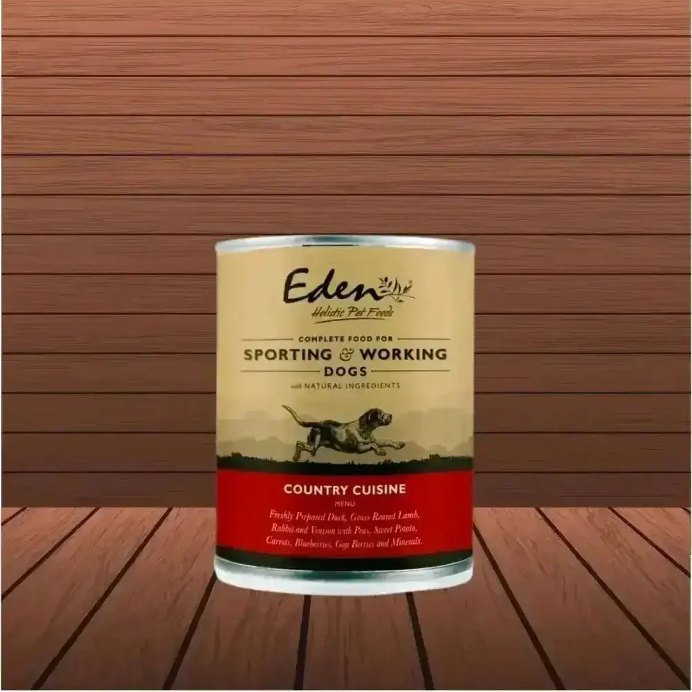 Eden wet food: Country Cuisine canned dog food with grass reared lamb