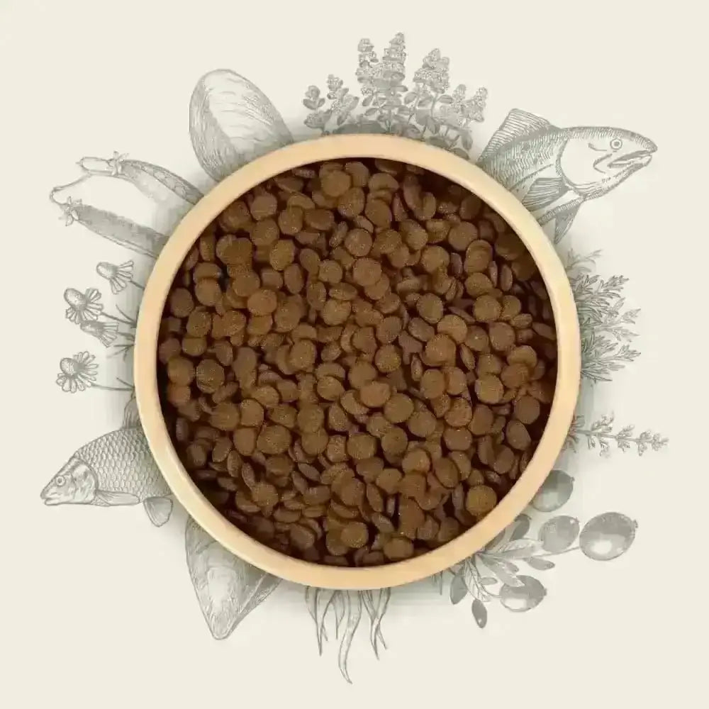 Eden Working Dog Fish Cuisine 15kg kibble bowl with amino acids