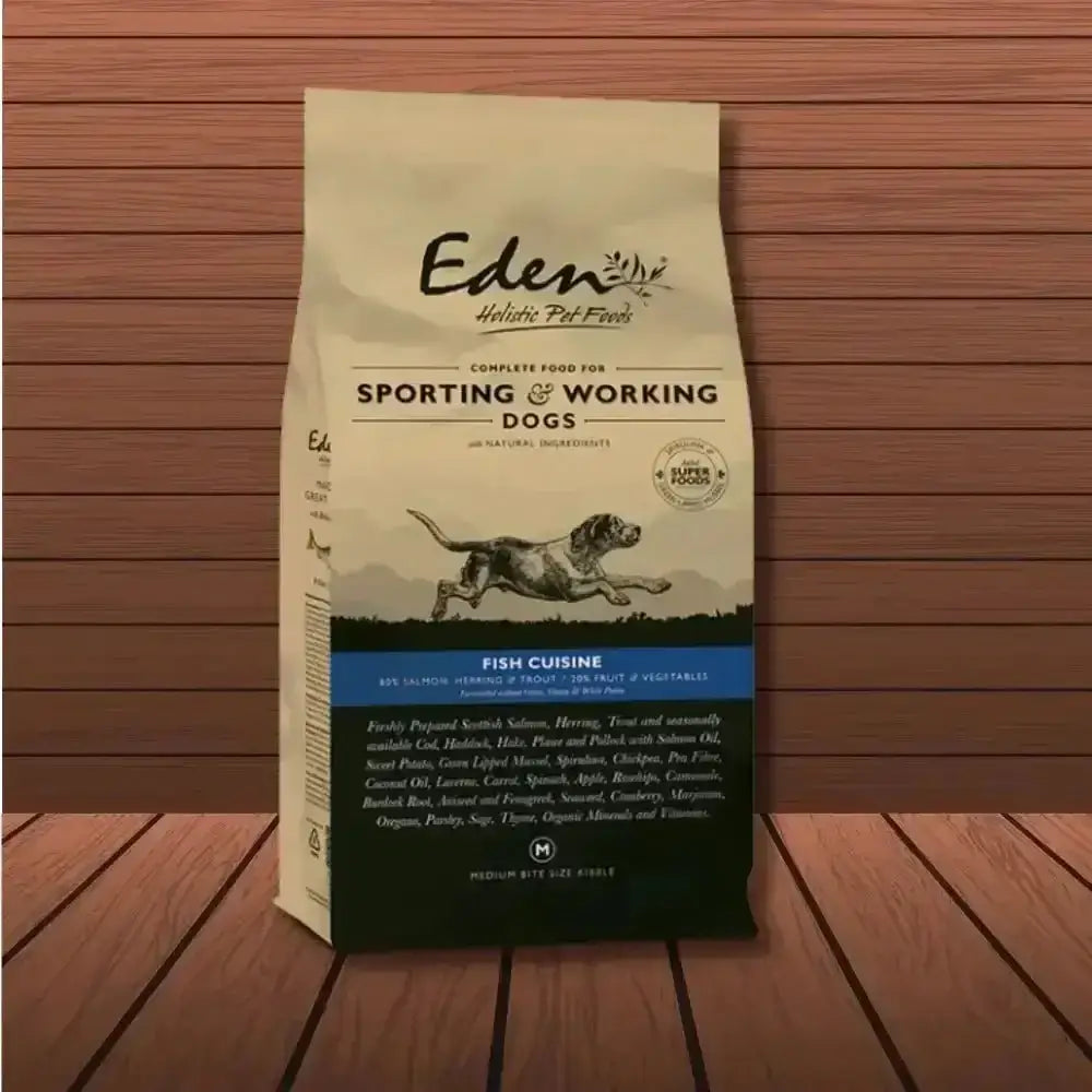 Eden Working Dog Fish Cuisine 15kg bag with amino acids hydrate