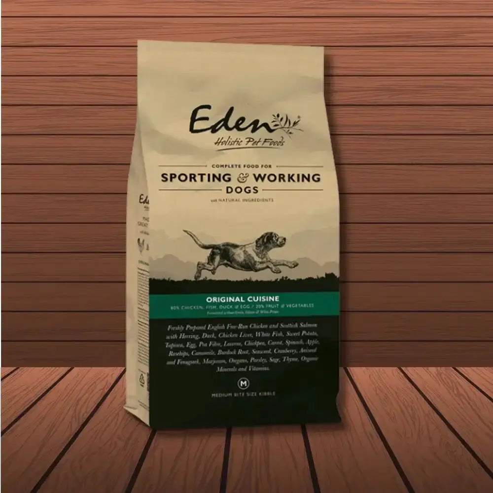 Eden Working Dog Original Cuisine 15kg bag with amino acids hydrate formula