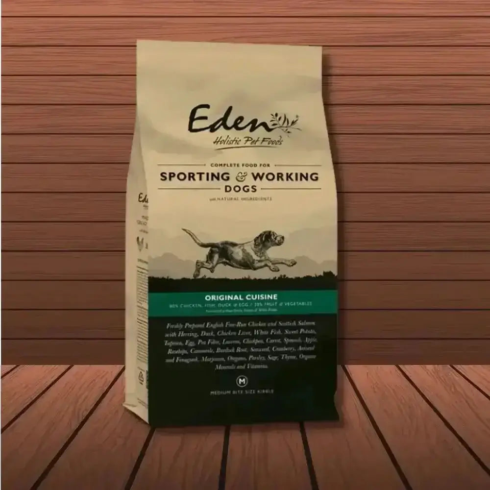 Eden Working Dog Original Cuisine 15kg bag with amino acids hydrate formula