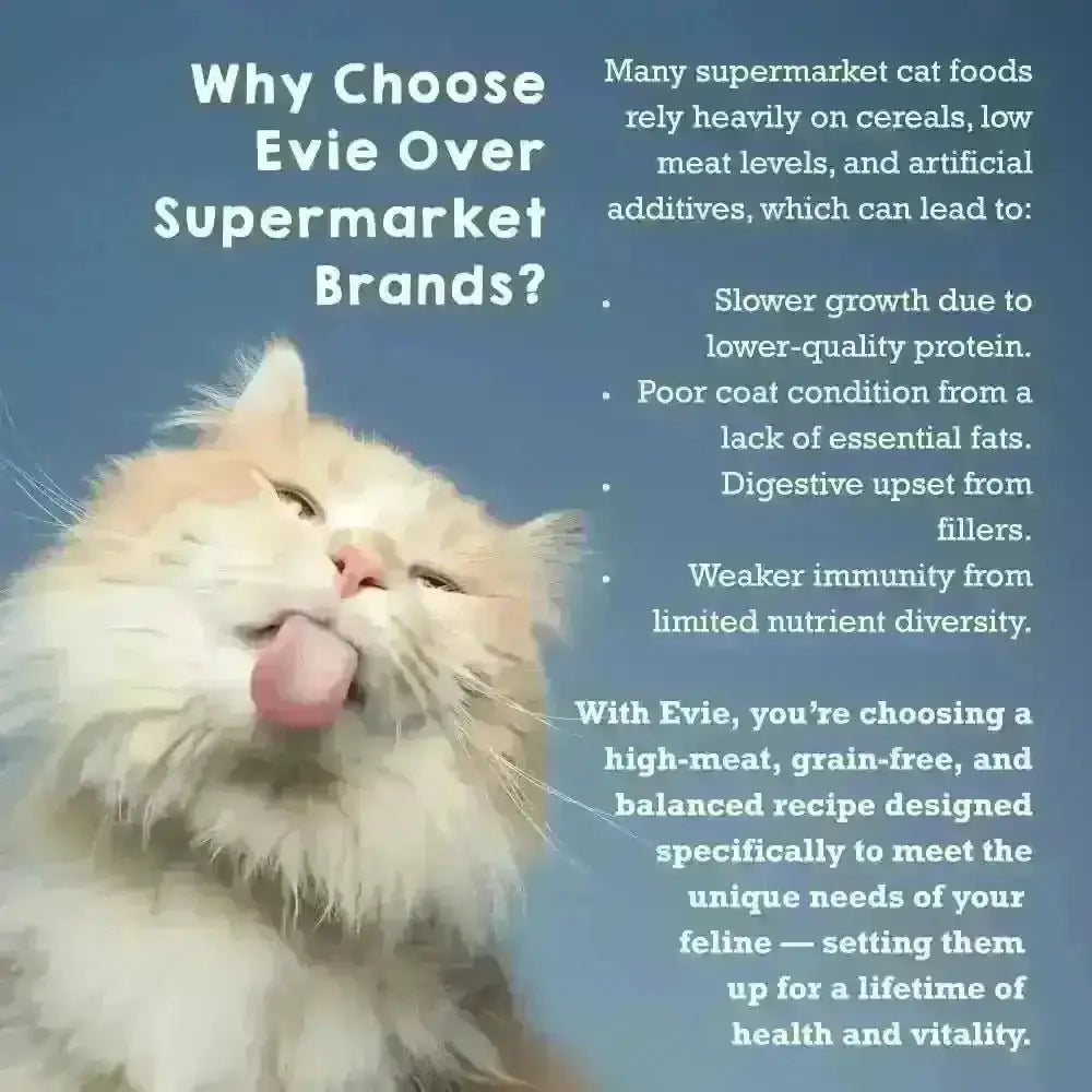 Evie Natural Dry Cat Food Taste Tester 100g with high-meat grain-free recipe