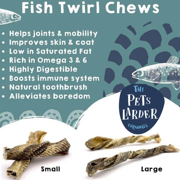 Fish Twirl Chew For Dogs - Natural Dog Chew