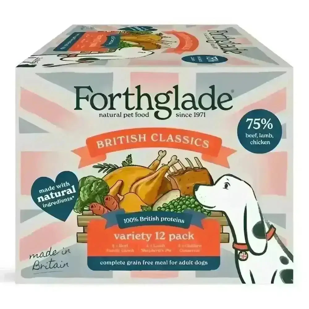 Forthglade British Classics Variety Pack with Lamb Shepherd’s Pie and Beef Family Lunch