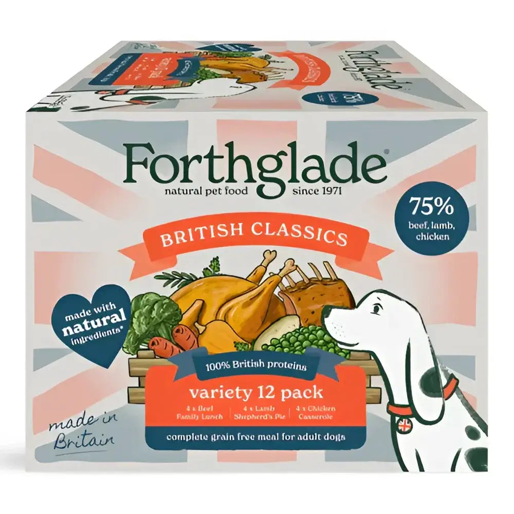 Forthglade British Classics Variety Pack with Lamb Shepherd’s Pie and Beef Family Lunch