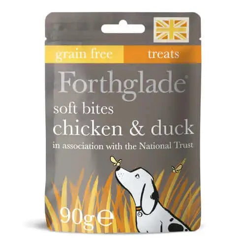 Forthglade National Trust soft bite treats with grain-free chicken and duck for dogs