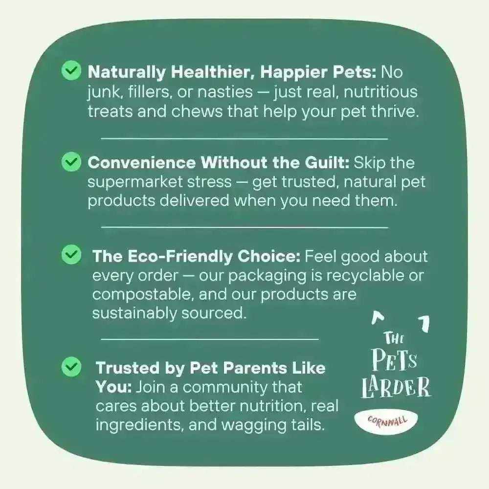 Green Teddy Talks pet food packaging with benefits for puppy parents