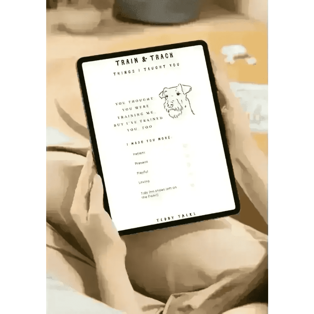FREE TEDDY Talks Puppy Training Diary