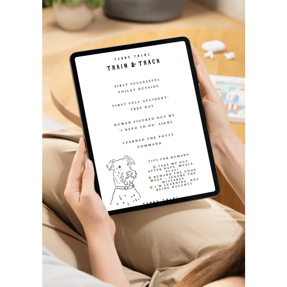 FREE TEDDY Talks Puppy Training Diary