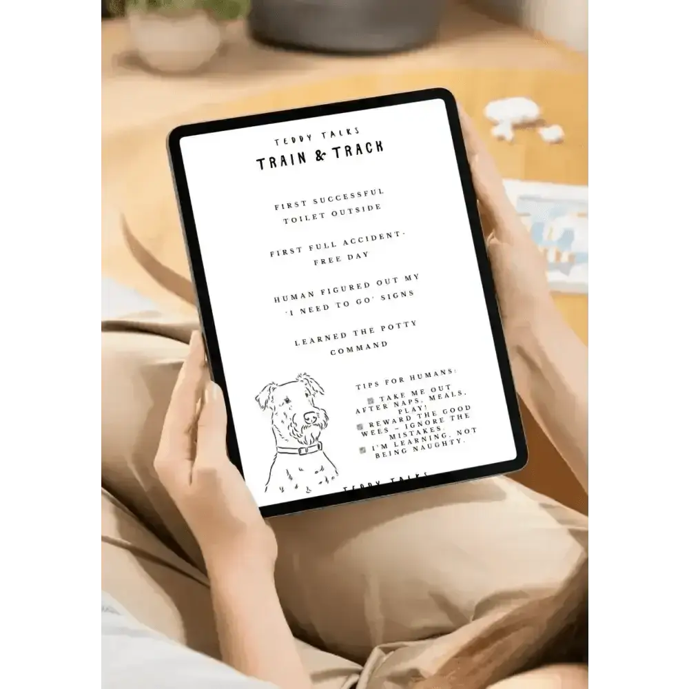 FREE TEDDY Talks Puppy Training Diary